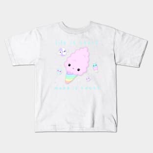 life is short, make it sweet. Kids T-Shirt